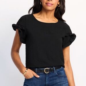 BEACON APPAREL STEVEY BLOUSE BLACK - 1X